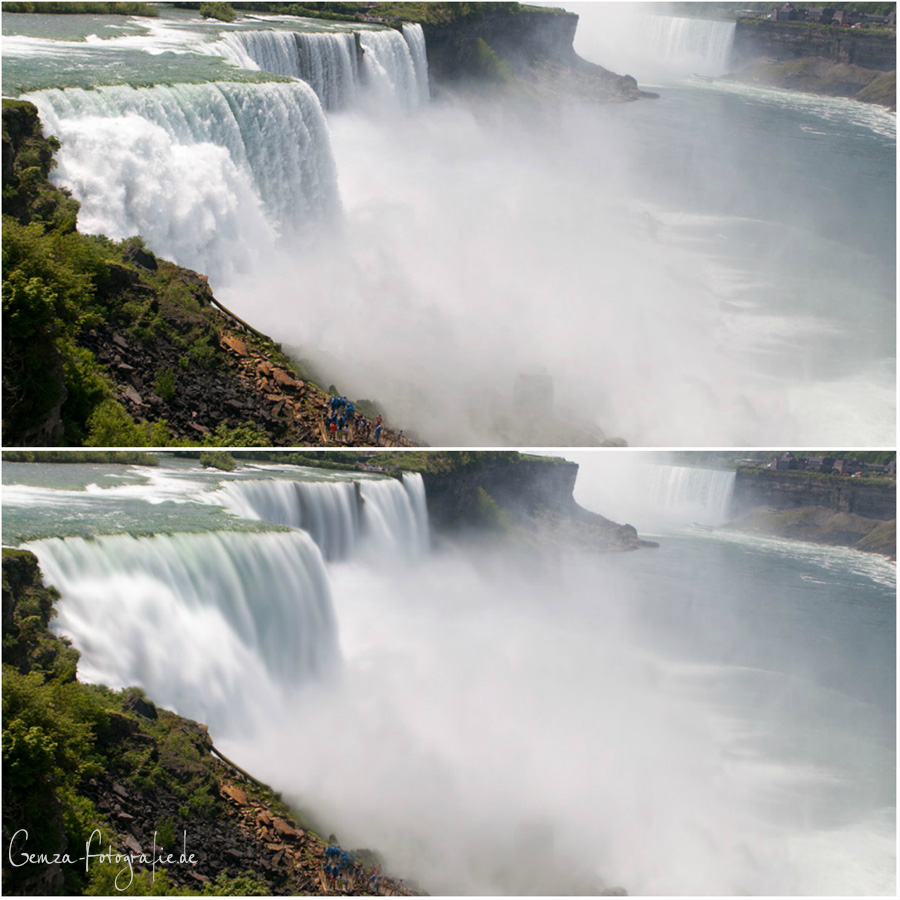 Fotografieren an den Niagara Fällen