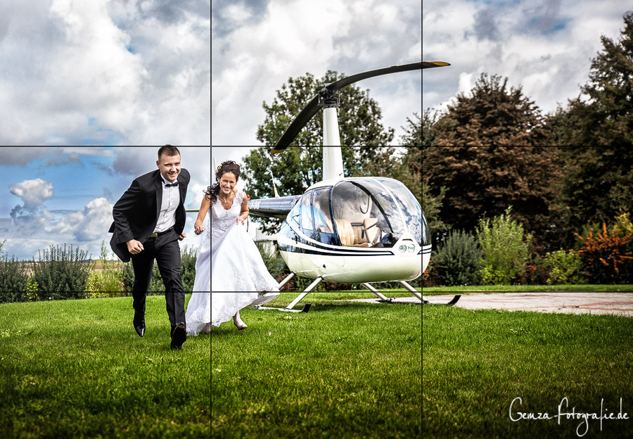 Drittelregel Linienführung Hochzeit