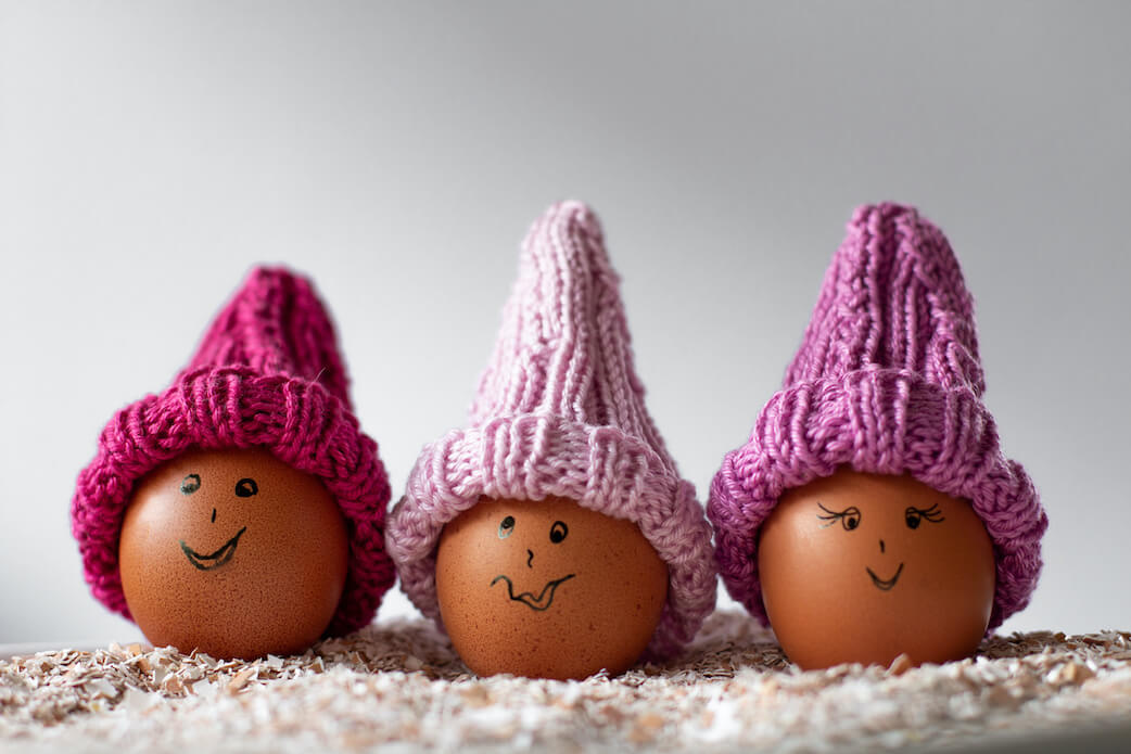 Lustige Eierwärmer für Ostern selber machen