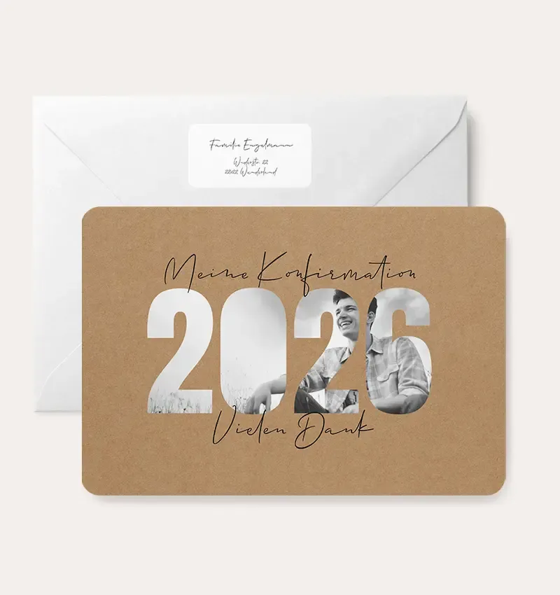 Dankeskarten zur Konfirmation